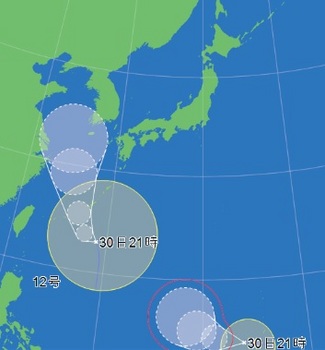 台風１１号１２号進路予想２０１４.jpg